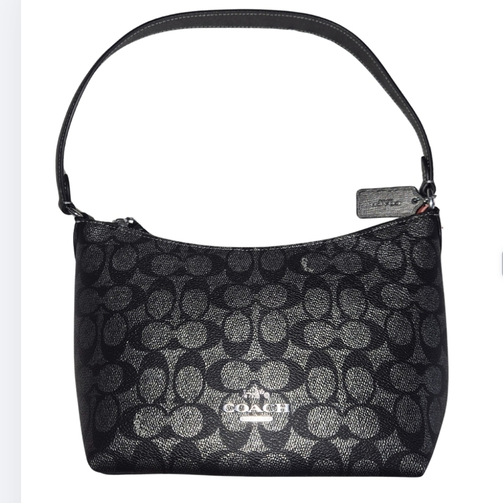 ❌️SOLD❌️ NWT Coach Zop Top Shoulder Bag CW391 Granite - Picture 1 of 6